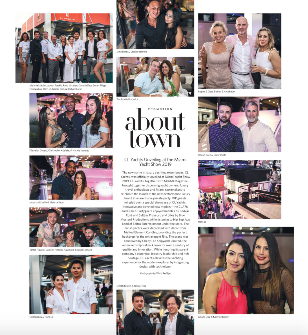 CL Yachts Unveiling at the Miami Yacht Show 2019