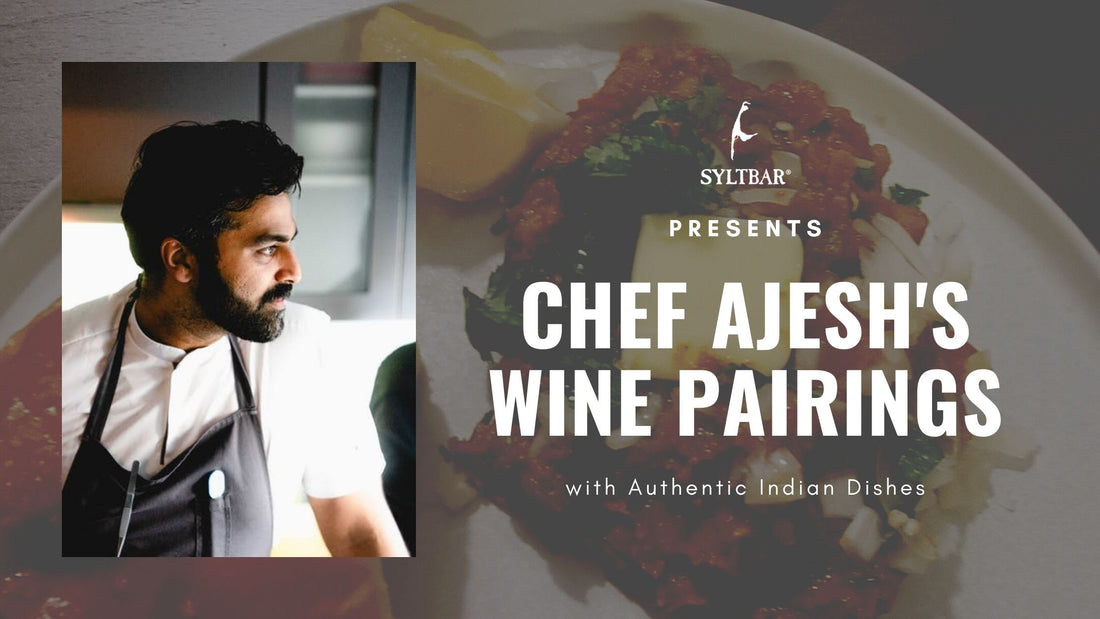 Chef Ajesh with background of pao bhaaji