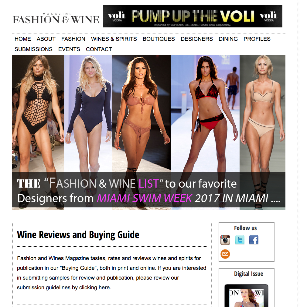 Wine Reviews and Buying Guide | Fashion and Wine Magazine (2017)