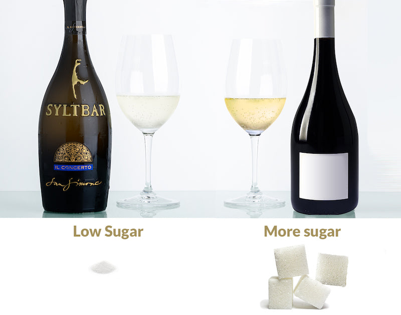 low sugar wine vs added sugar wine