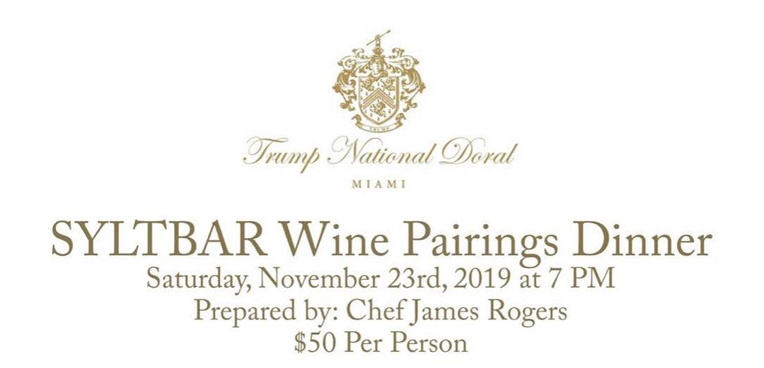 syltbar wine pairings dinner