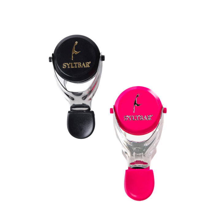 Champagne Bottle Stopper Duo - Pink/Black