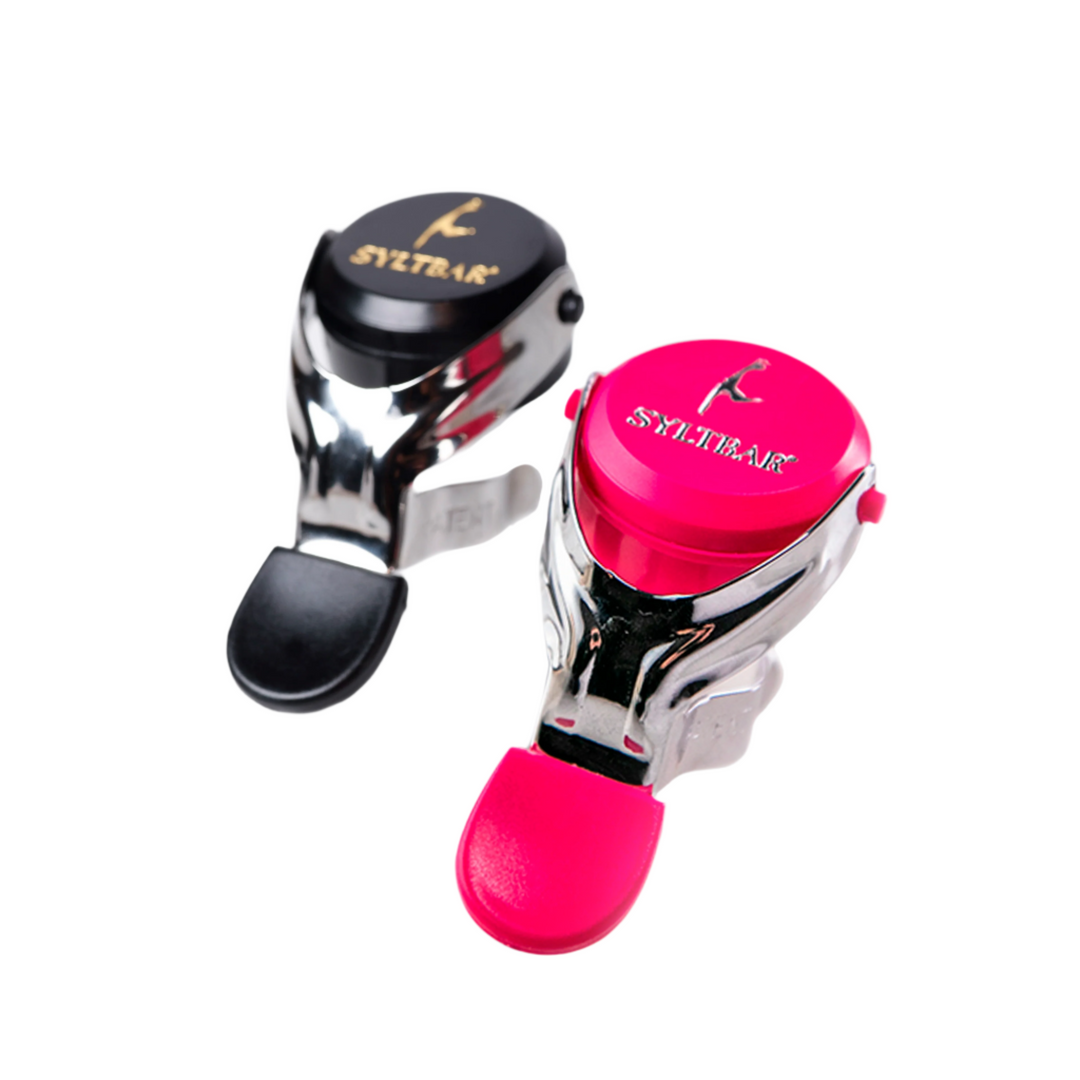 Champagne Bottle Stopper Duo - Pink/Black