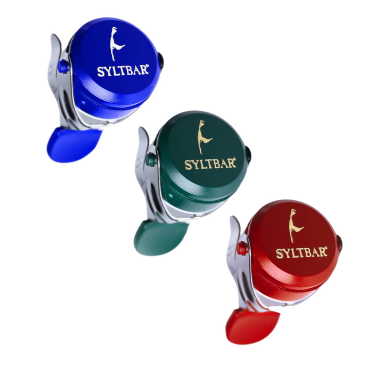 Champagne Bottle Stopper Trio - Red/Green/Blue