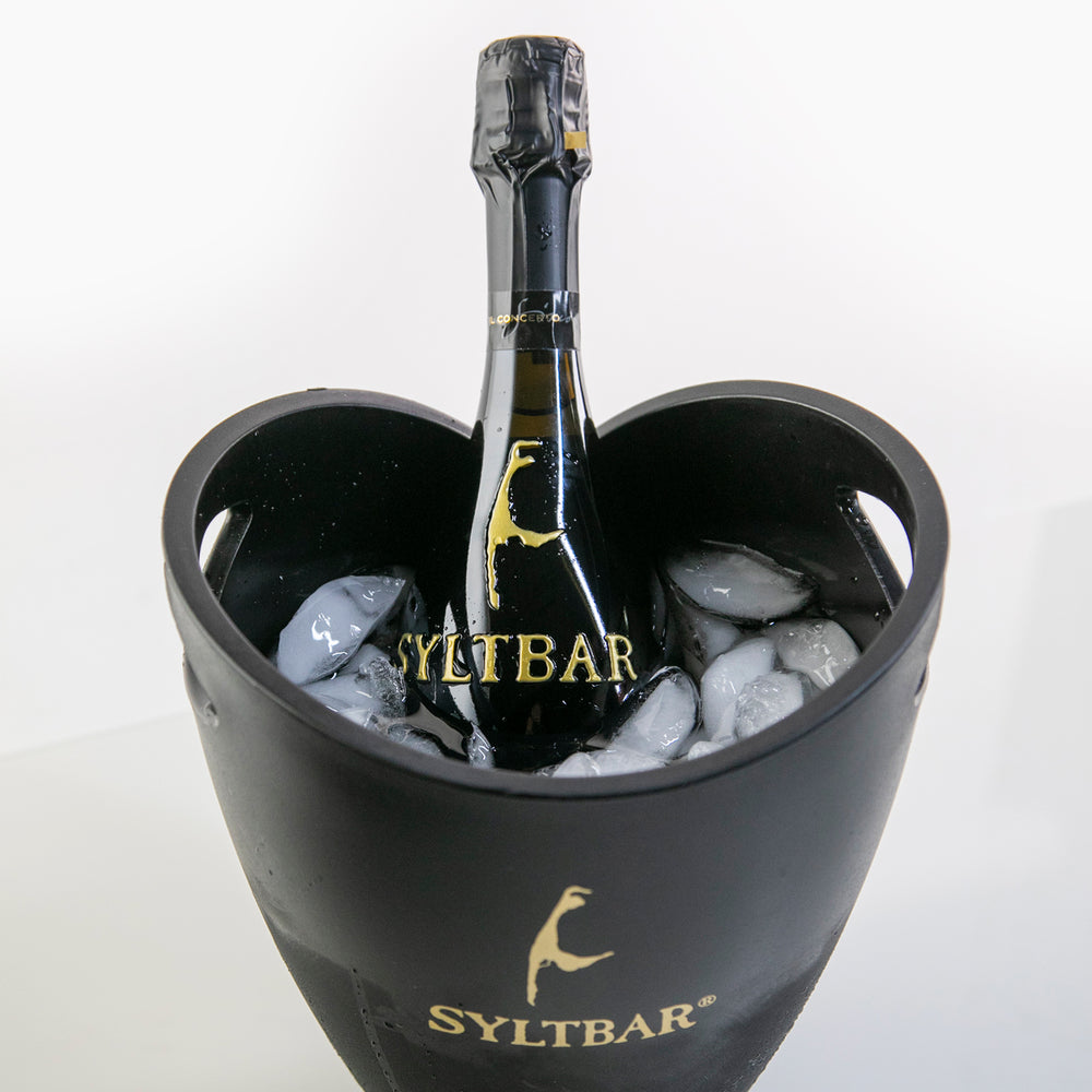 ice bucket for 1 750 ml bottle of Mr SYLTBAR prosecco